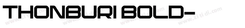 THONBURI BOLD字体转换
